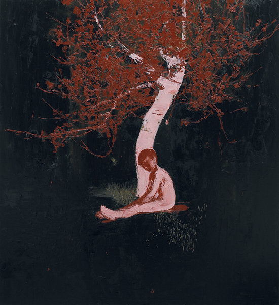 Boy Beneath Night Blossom