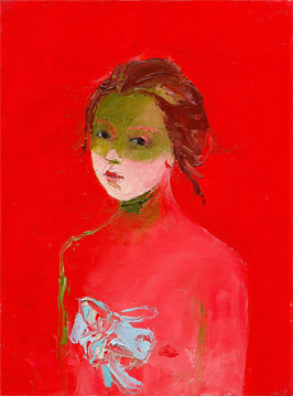 At Her Mirror, 2015, Oil on canvas, 40 x 30 cm