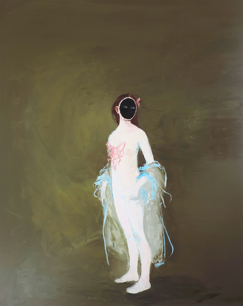 Watching the Rhinoceros Standing, 2013, Oil on Canvas, 150cm x 120cm