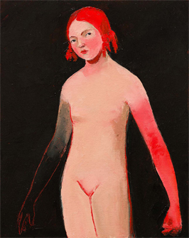 Withholding Thoughts, 2015, Oil on Canvas, 50 x 40cm
